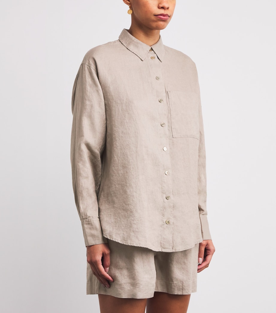 Linen Zakynthos Beach Shirt TAU-TAU/LINEN Image 3