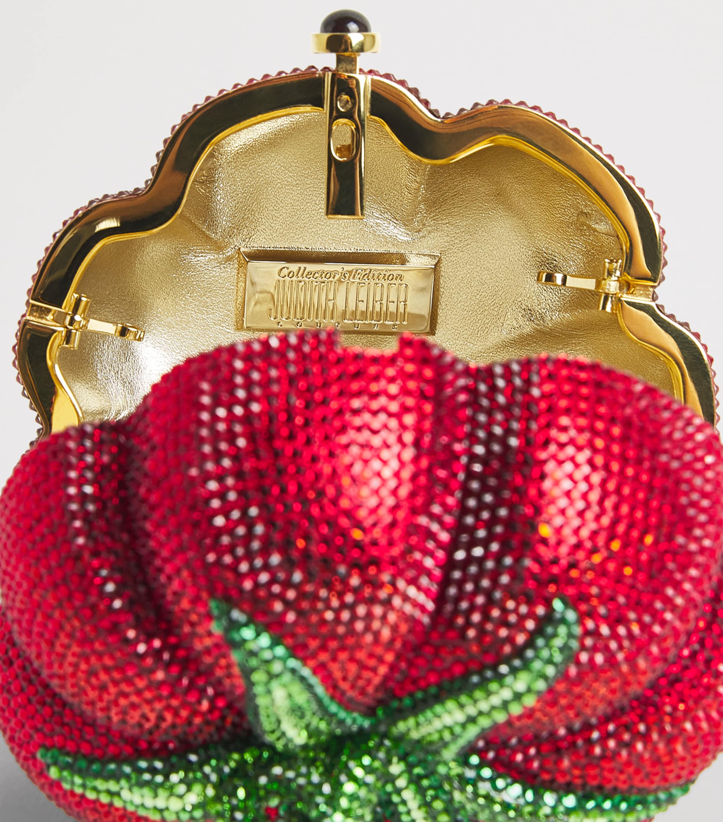 Judith Leiber Embellished Tomato Clutch Bag Chmpg Light Siam Mul Image 5