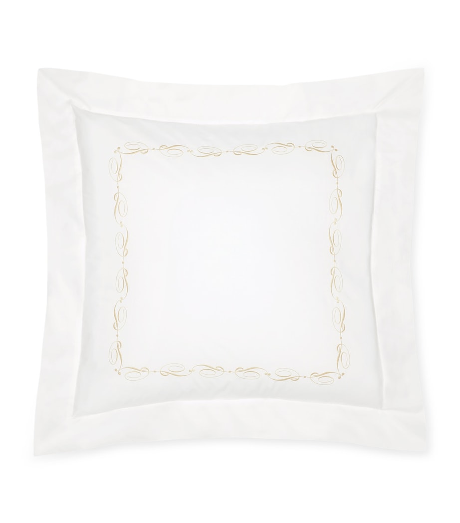Icona Square Pillowcase (65cm x 65cm) WHITE/BEIGE Image 1