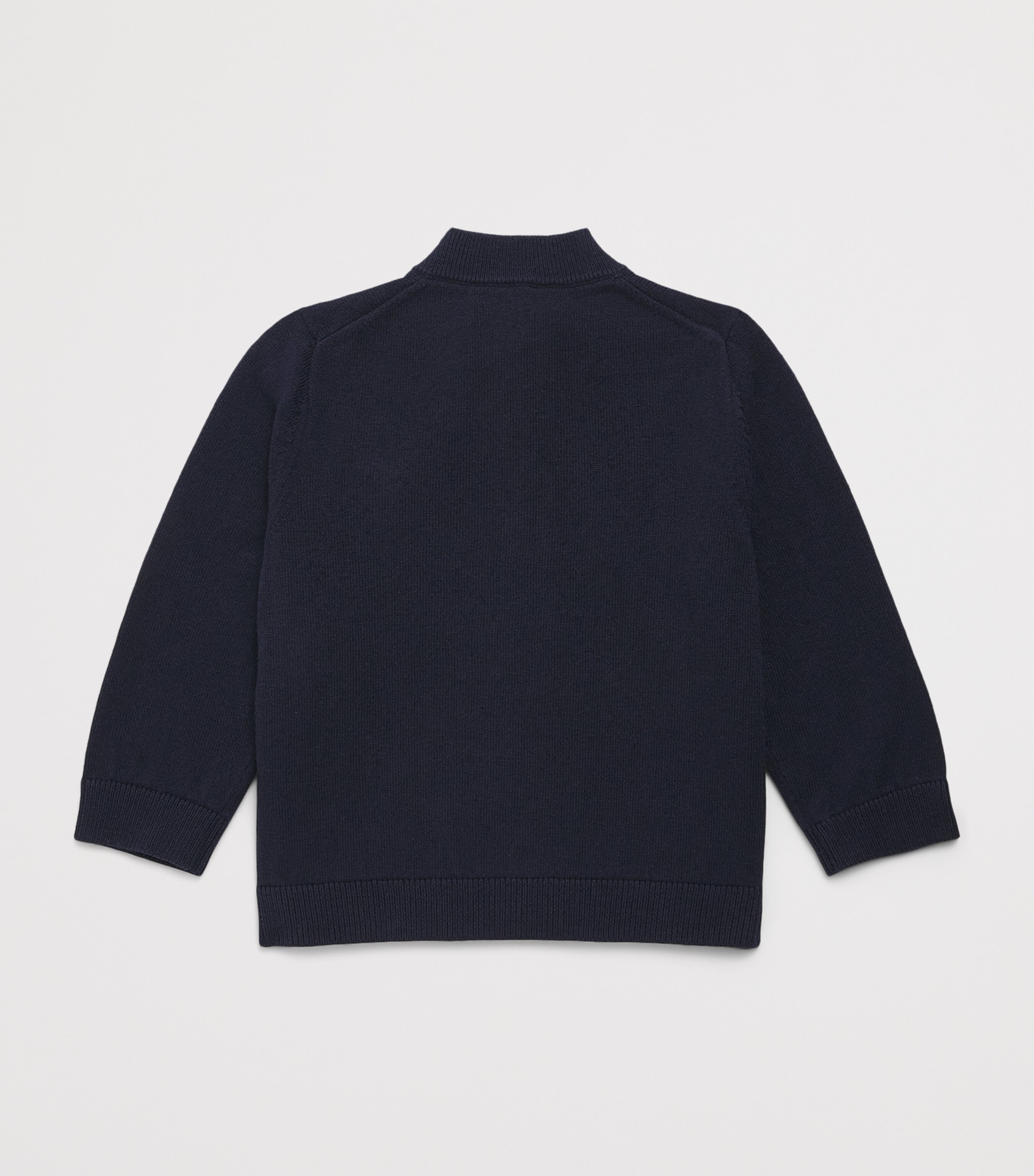 Emporio Armani Kids Eagle Zip-Up Cardigan (6-36 Months) Iconico Blu Image 2