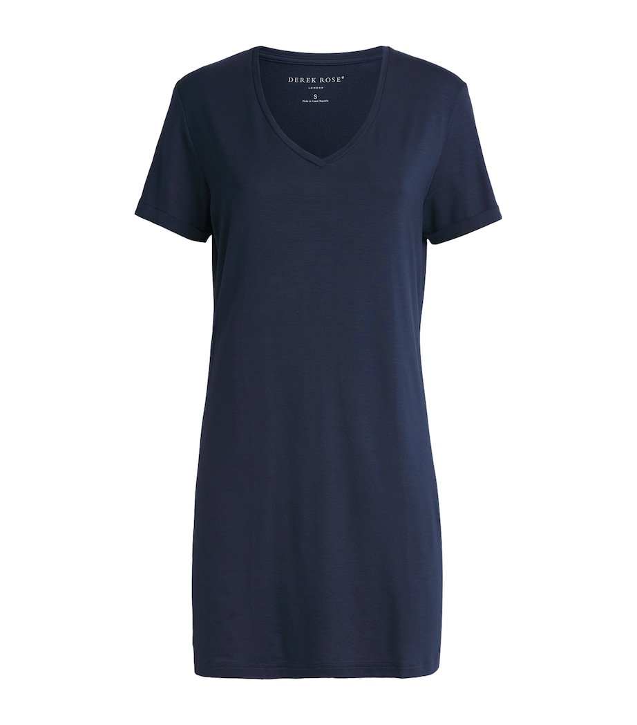 V-Neck Micro Nightdress NAVY Image 1