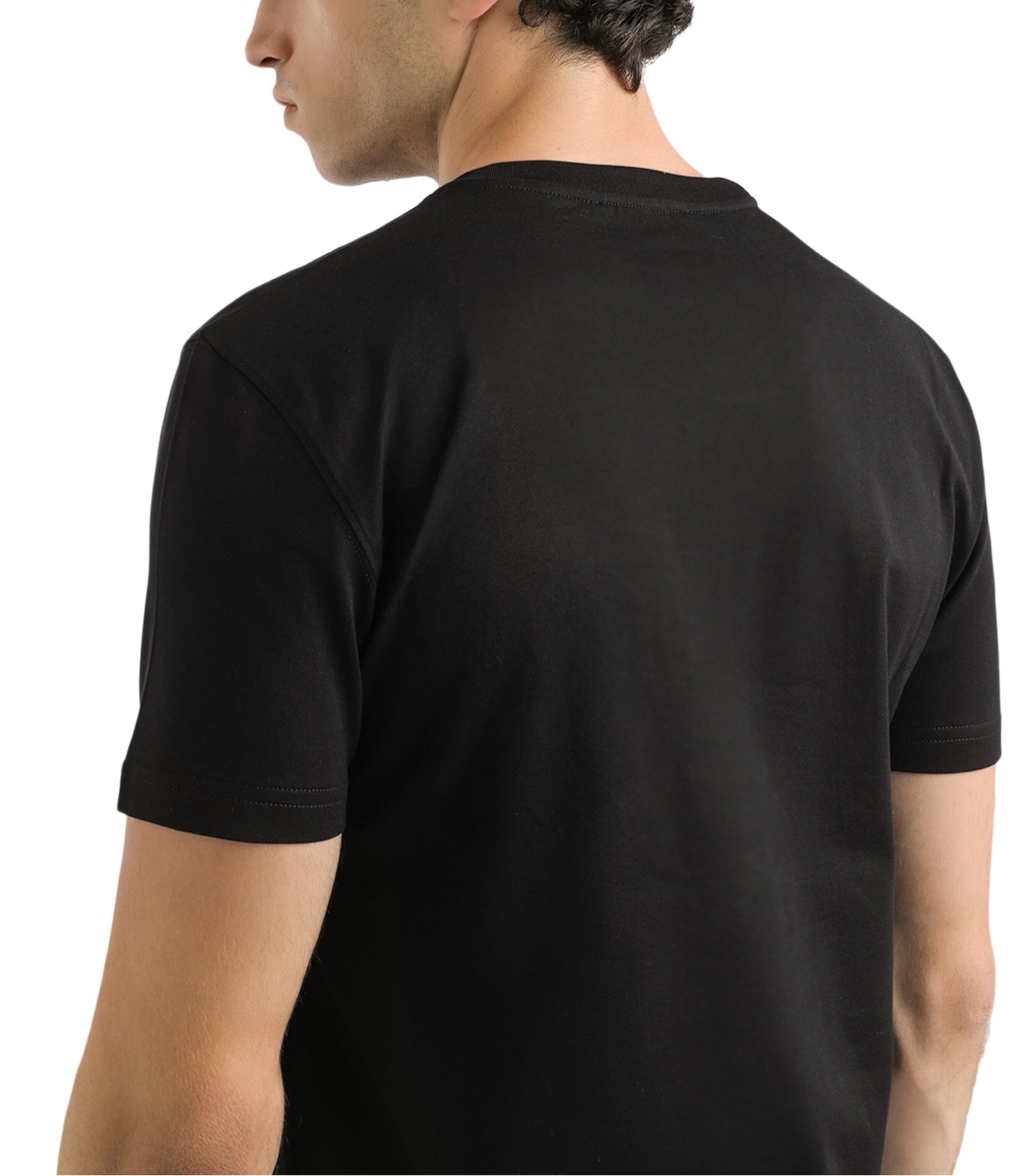 Cotton Logo T-Shirt N0000-BLACK Image 4