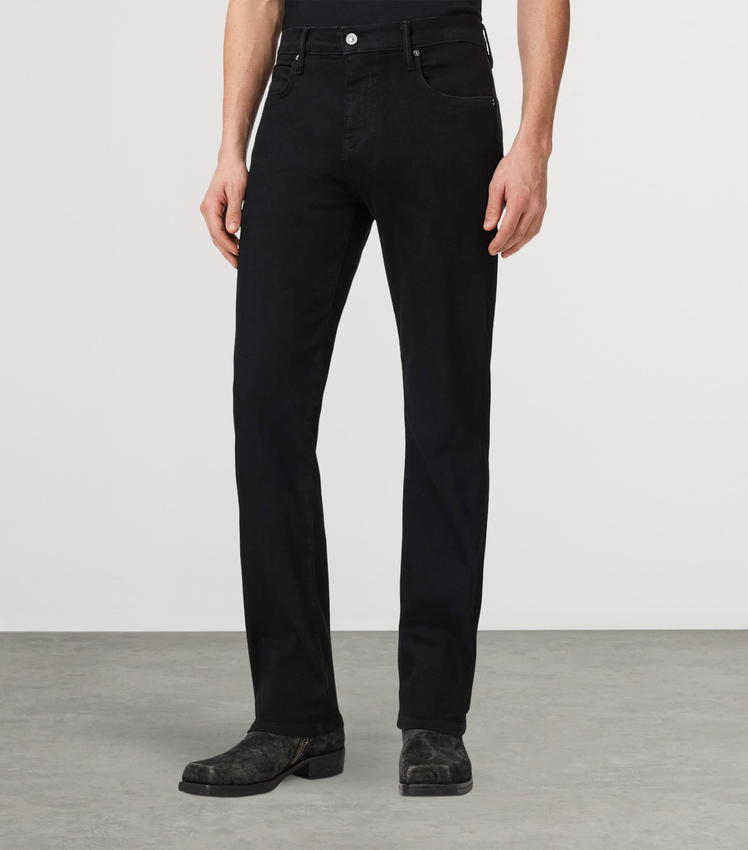 AllSaints Mens Sid Ultra Skinny Jeans Jet Black Image 3