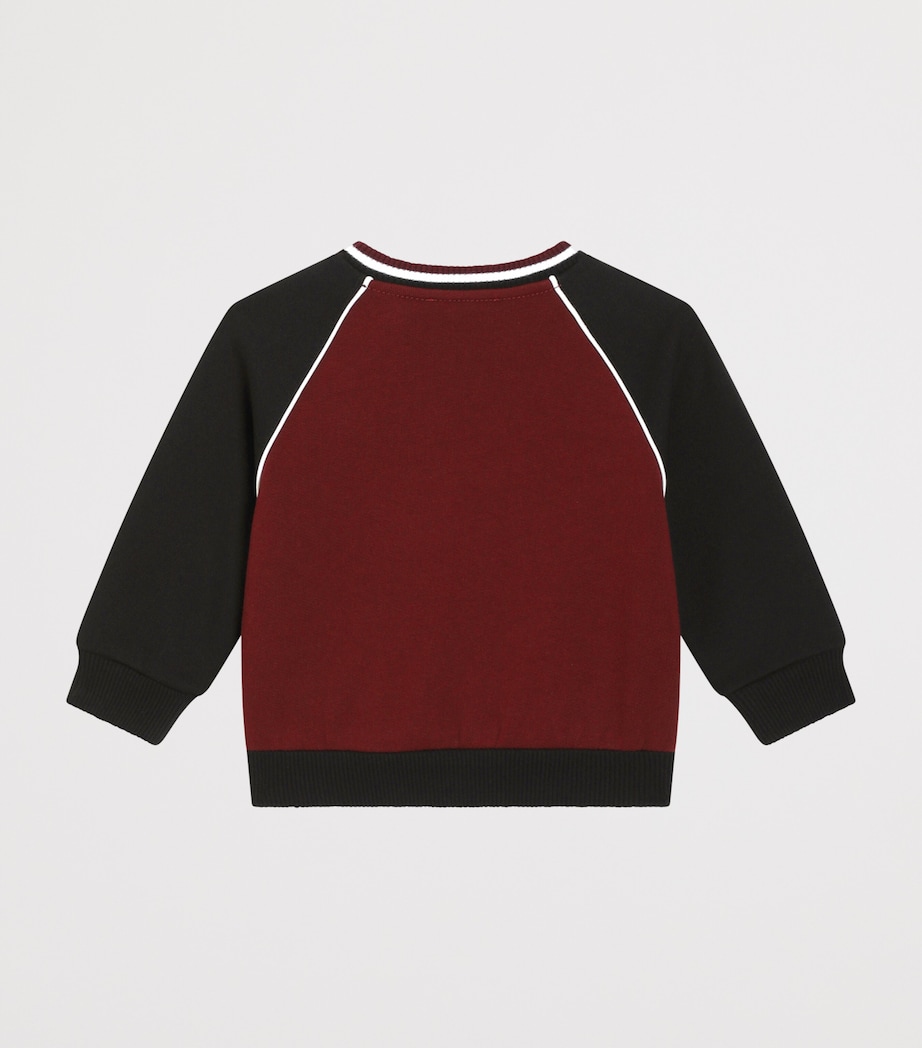 Dolce&Gabbana Kids Cotton Logo Varsity Sweatshirt (3-30 Months) Image 2