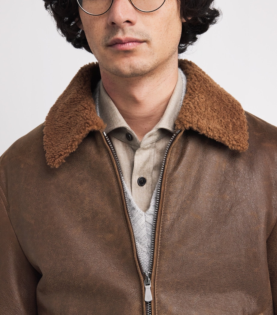 Shearling Aviator Jacket MORO Image 6