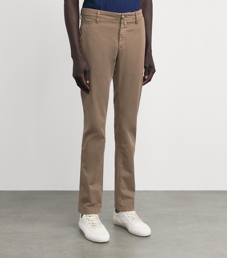 JACOB COHËN Mens Bobby Slim Chinos Image 4