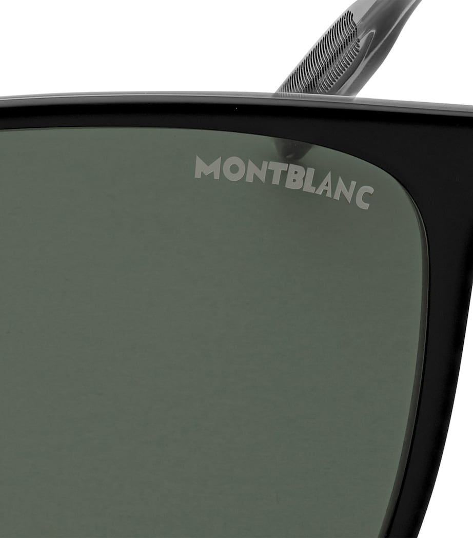 Injected Rectangular Sunglasses BLACK Image 3