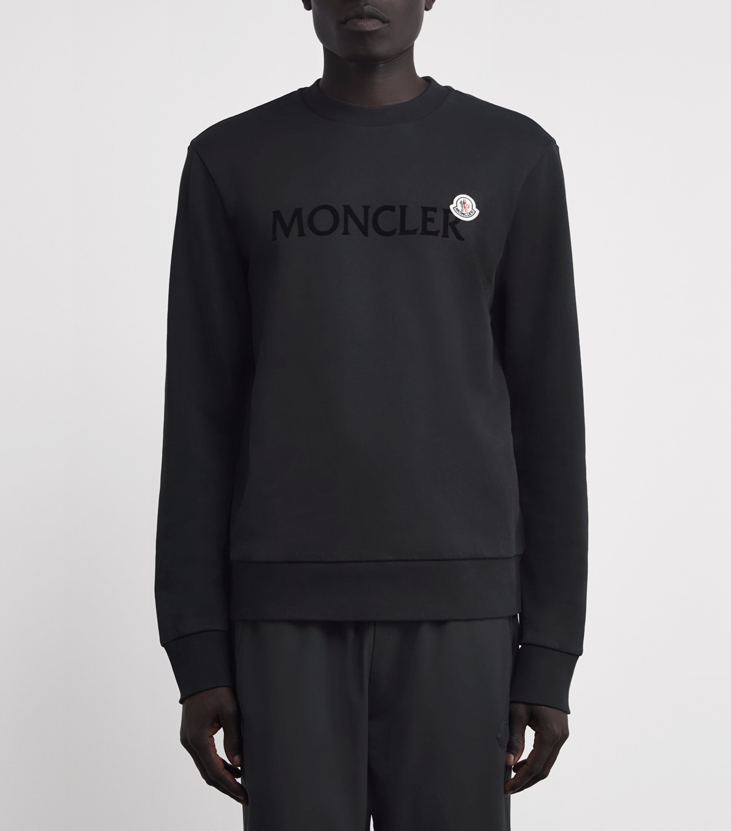 Moncler Mens Cotton Logo Sweatshirt Image 3