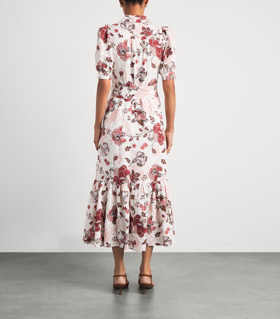 ME+EM Womens Floral Print Maxi Dress Light Cream/multi Image 5