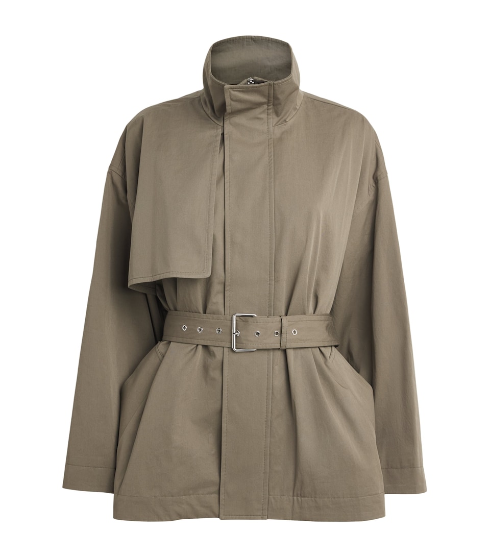 FRAME The Field Short Trench Coat Army