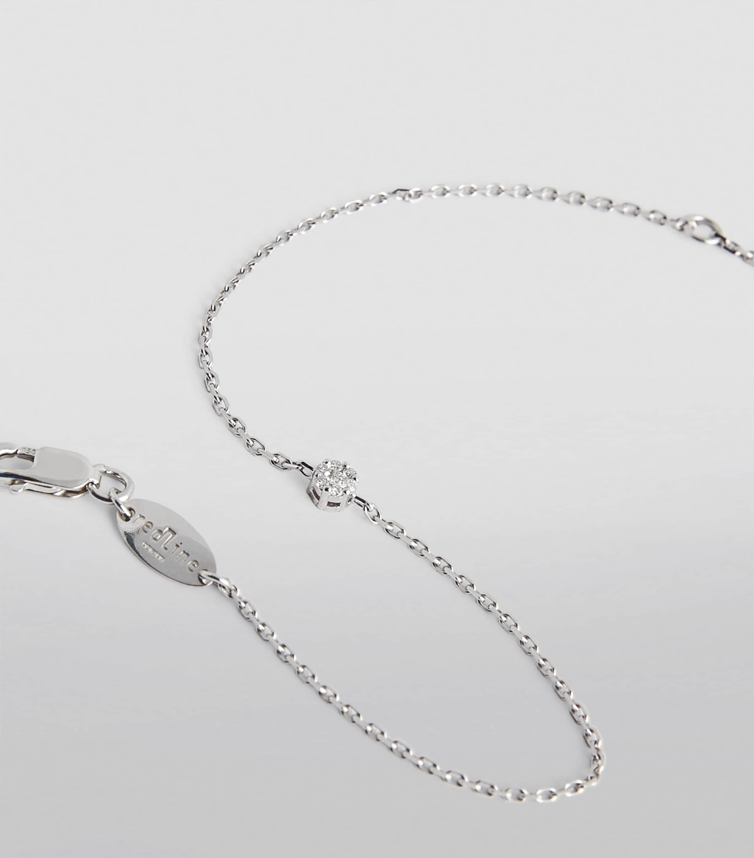 White Gold and Diamond Illusion Bracelet GOLD Image 4