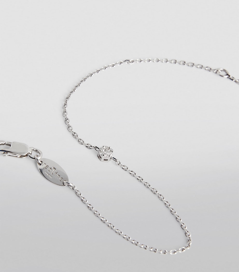 White Gold and Diamond Illusion Bracelet GOLD Image 4