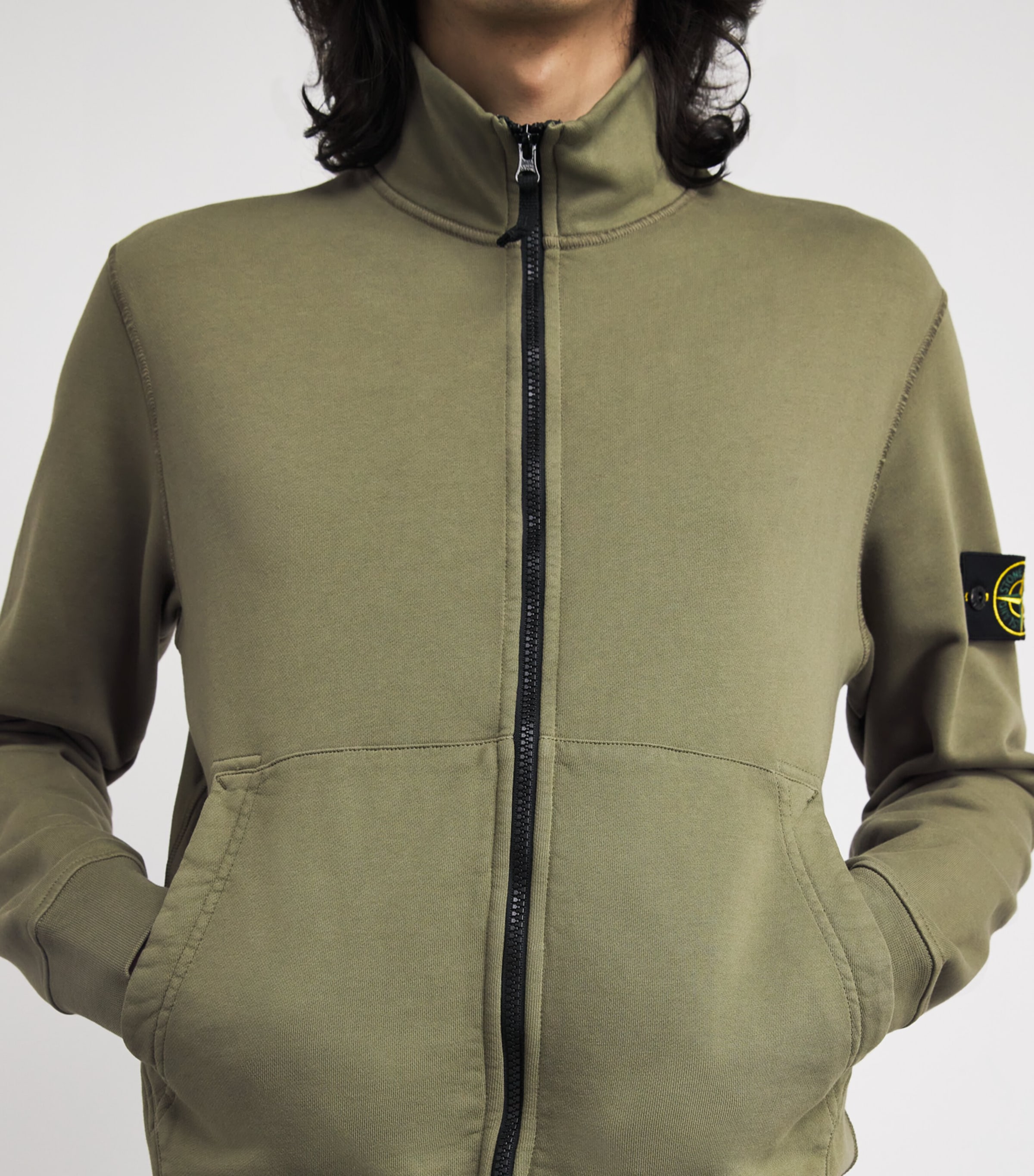 Organic Cotton Zip-Up Sweatshirt V005G Image 6