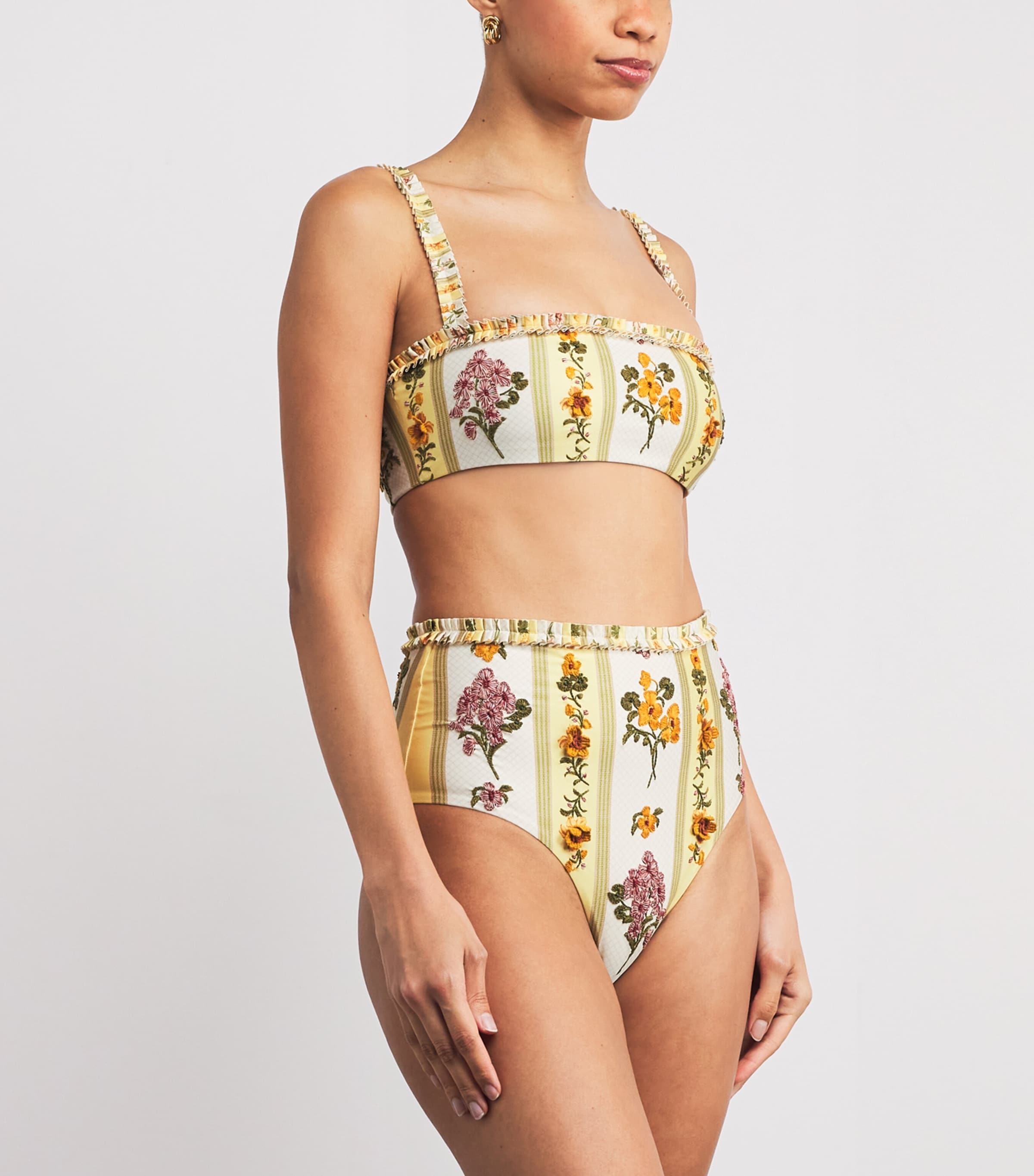 Embroidered Olmo Cordillera Bikini Top MULTICOLOR Image 2