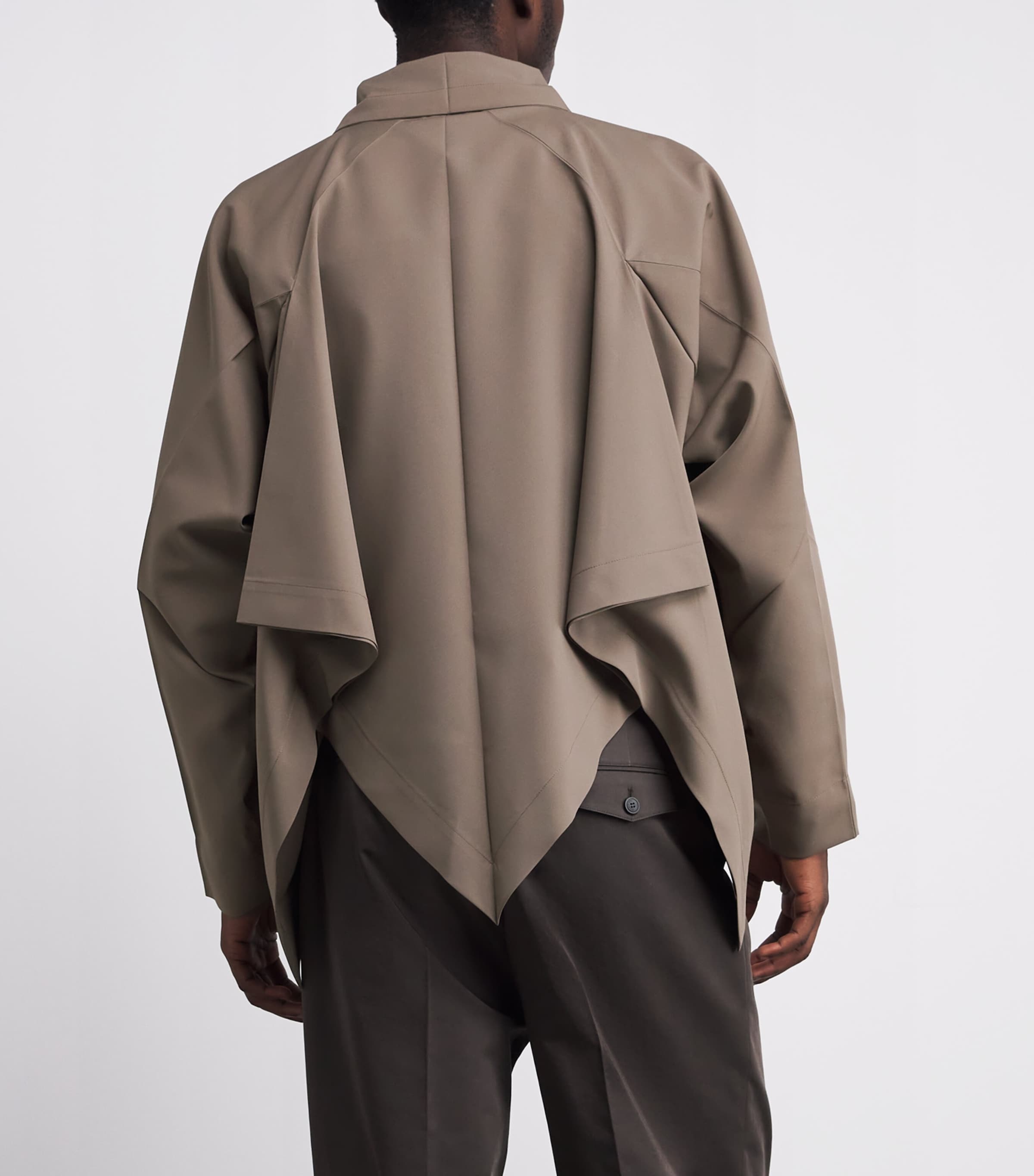 Hybrid FLAT DRAPE Jacket 18-GRAY BEIGE Image 4
