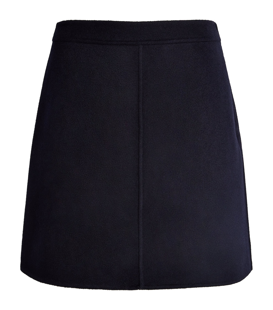 Wool Mini Skirt NAVY Image 1