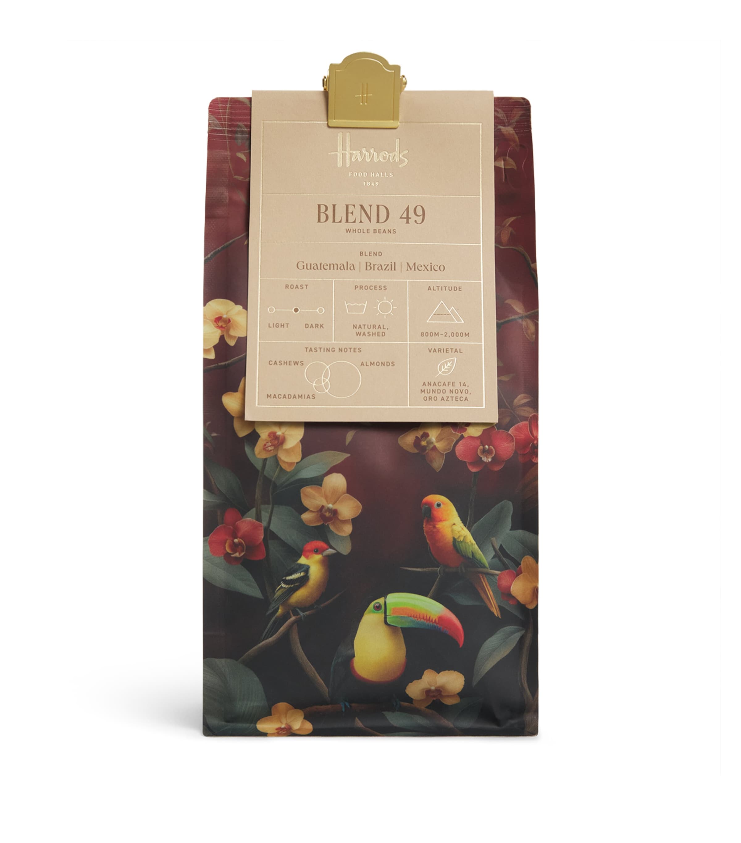 Harrods Blend 49 Coffee Beans (250g) Image 1