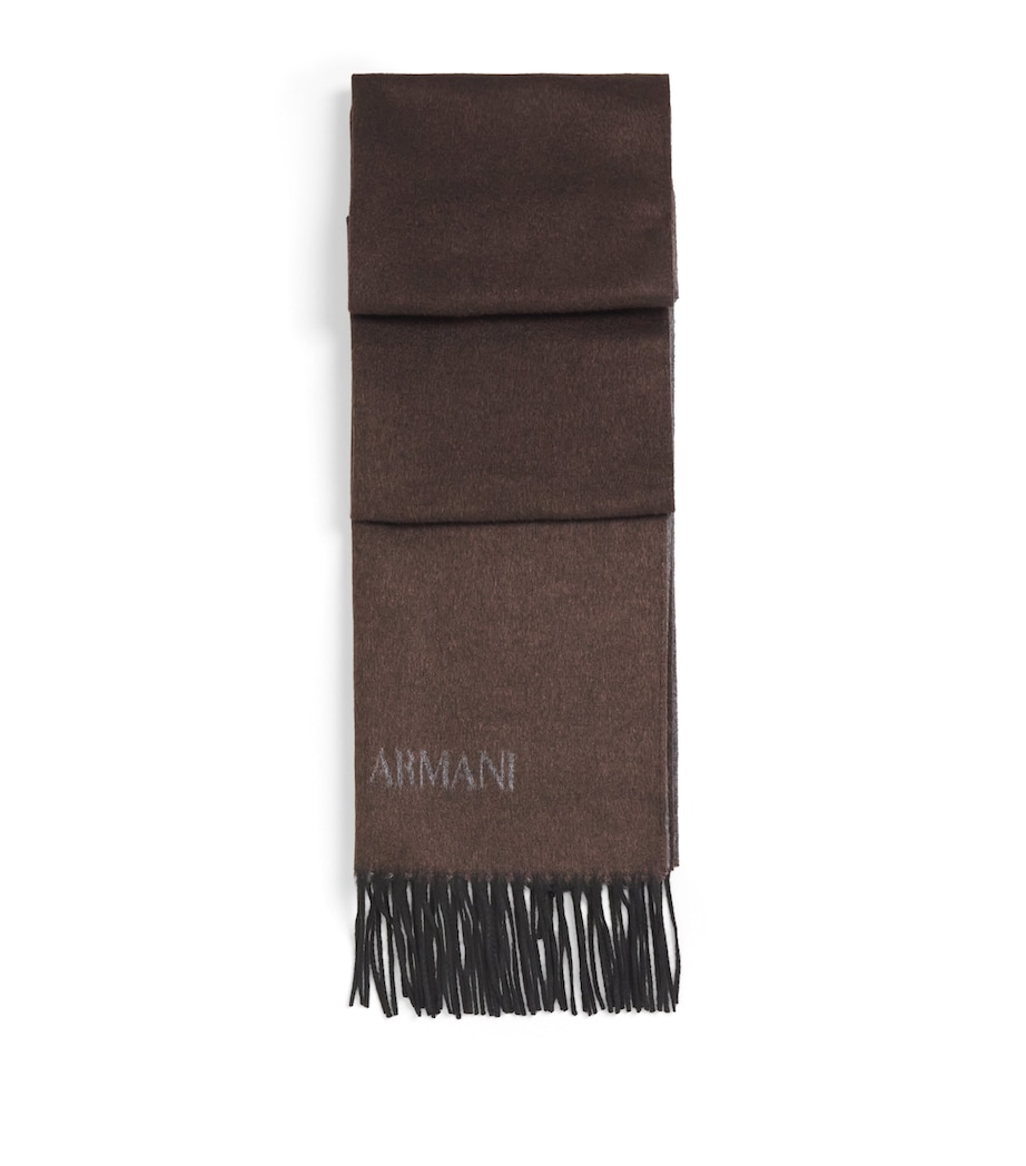 Silk-Cashmere Fringe Scarf F6045 Image 1