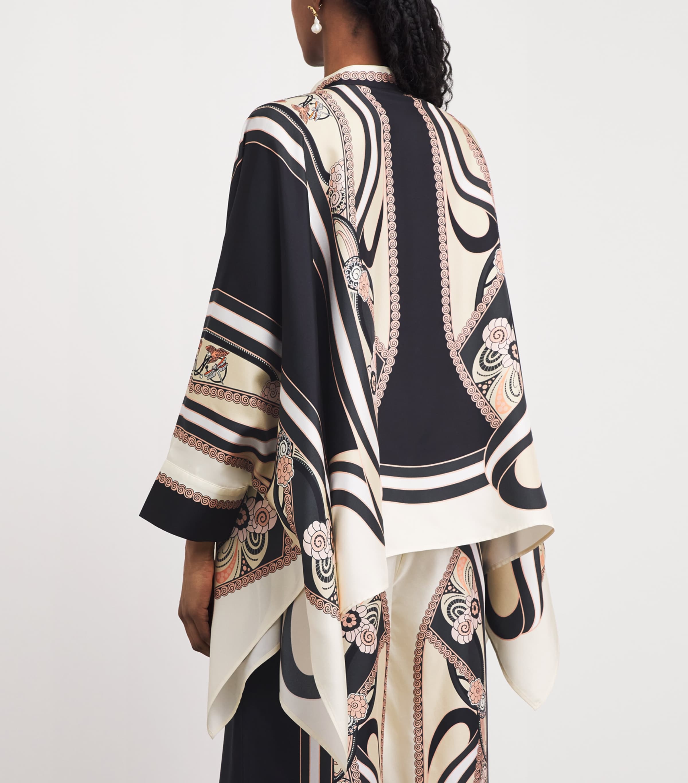 La Doublej Womens Silk Foulard Blouse Placée Image 5