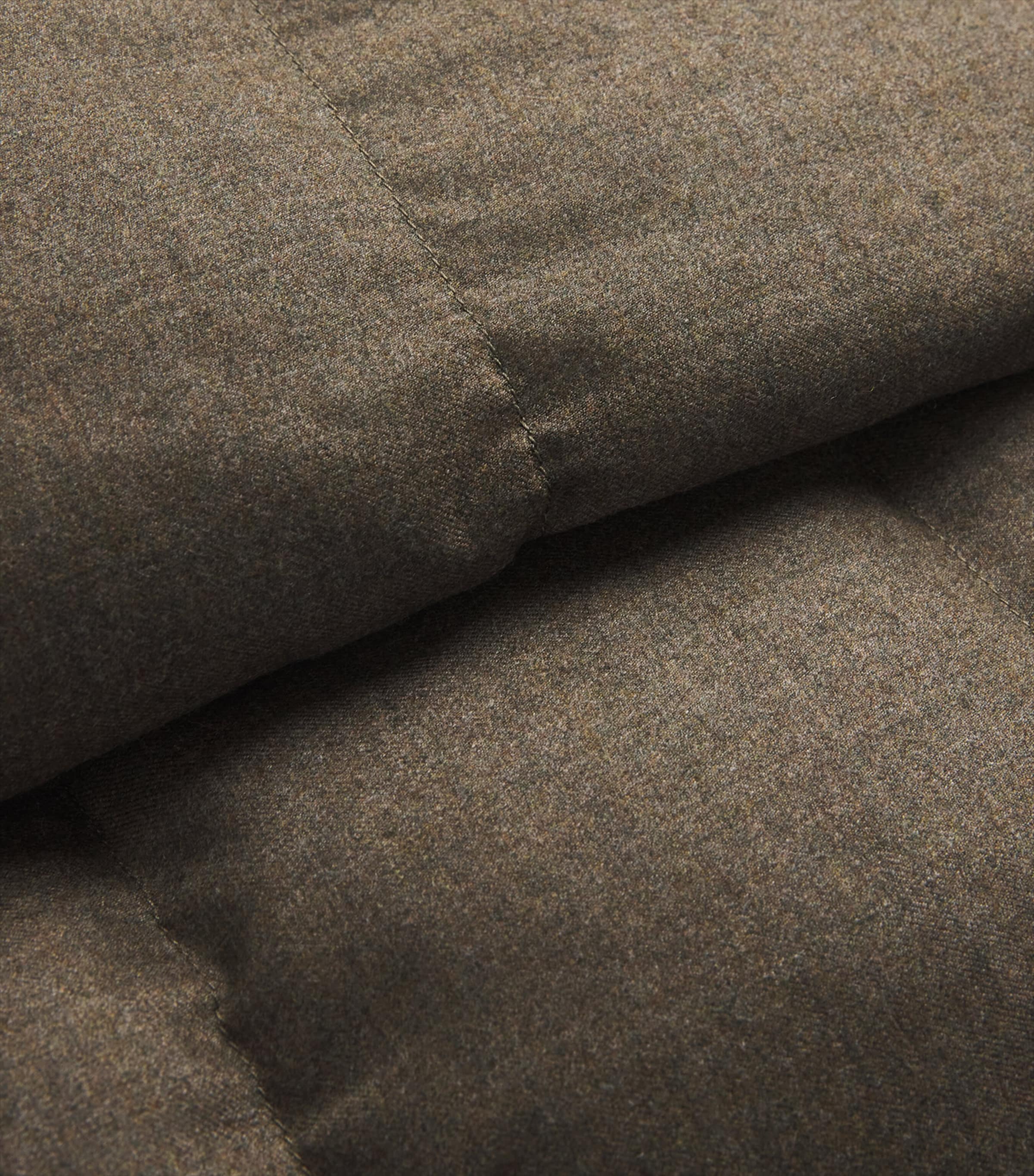 Wool-Silk Green Storm System Mink-Trim Puffer Jacket B3211 ERTH/DRK LCHN Image 5