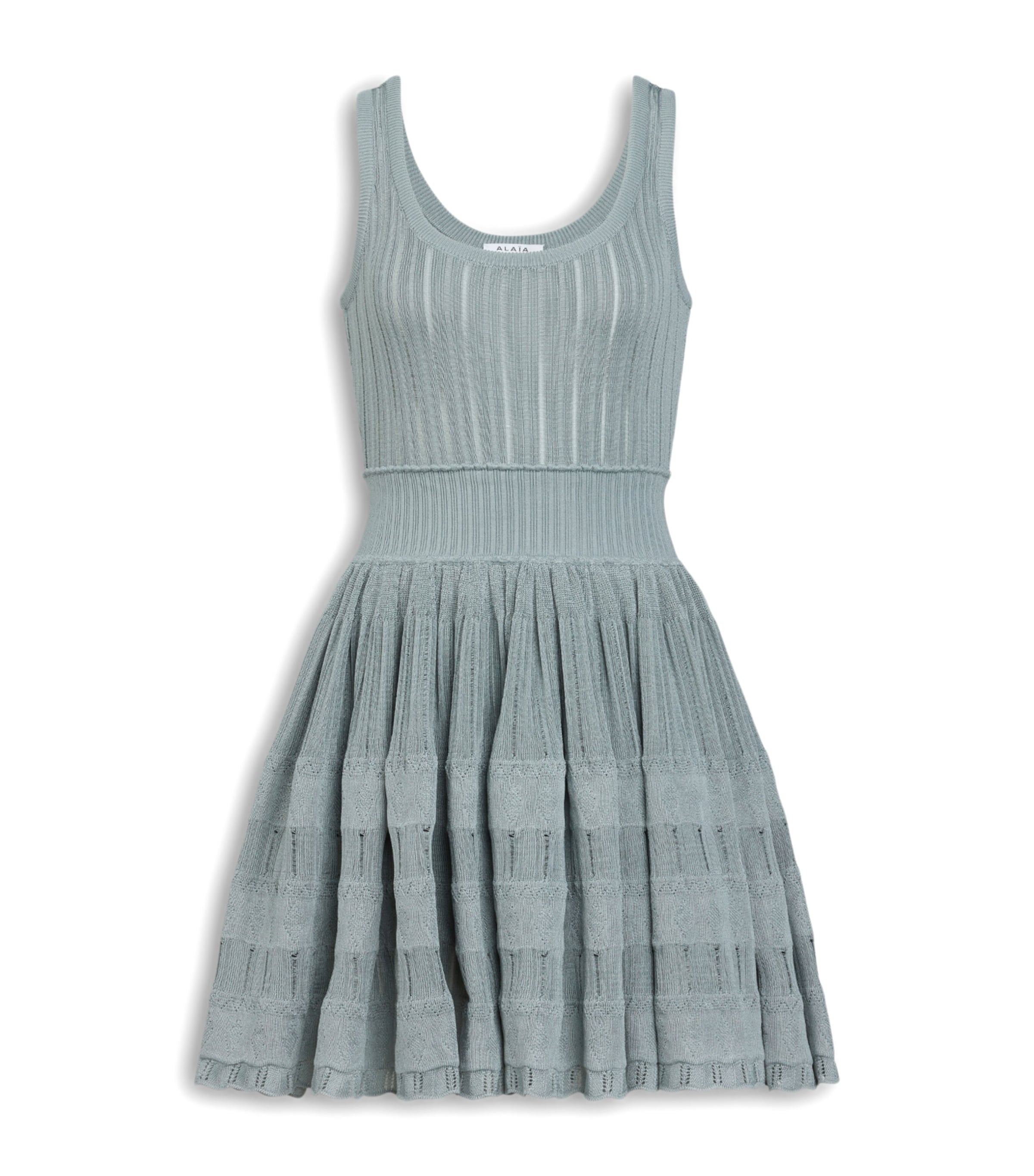 Alaïa Crinoline Mini Dress In Green