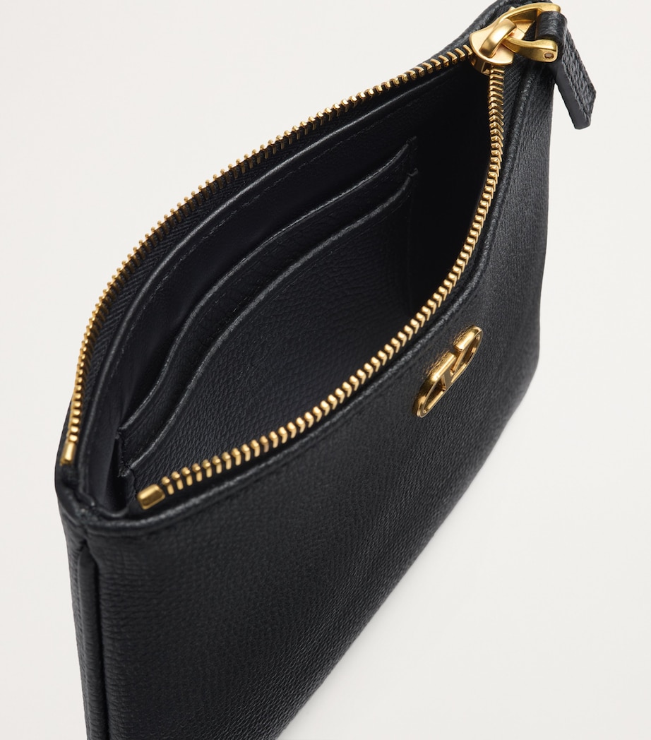 Valentino Garavani Leather VLogo Signature Pouch Image 5