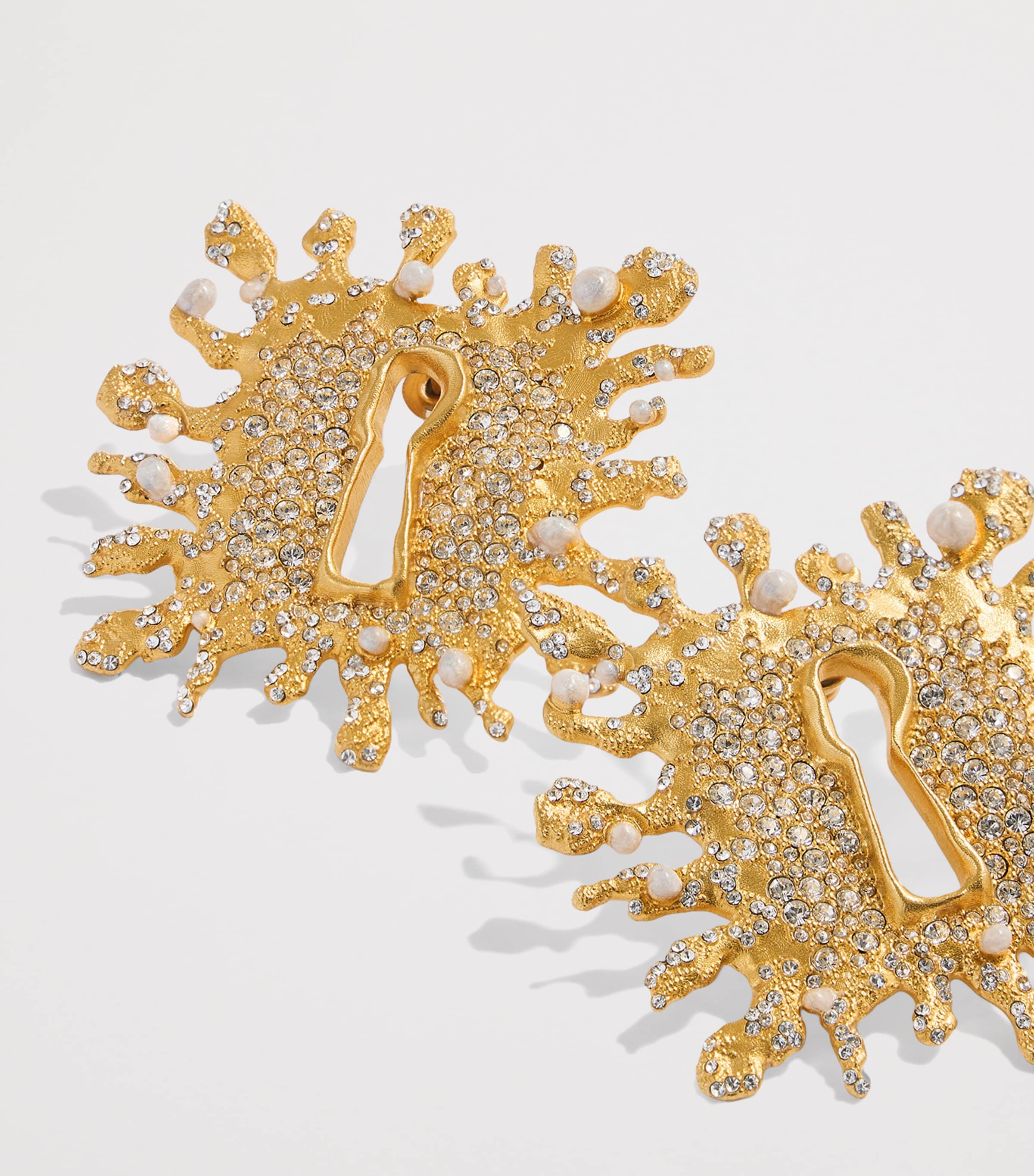 Schiaparelli Bijoux Keyhole Earrings Gold Image 4