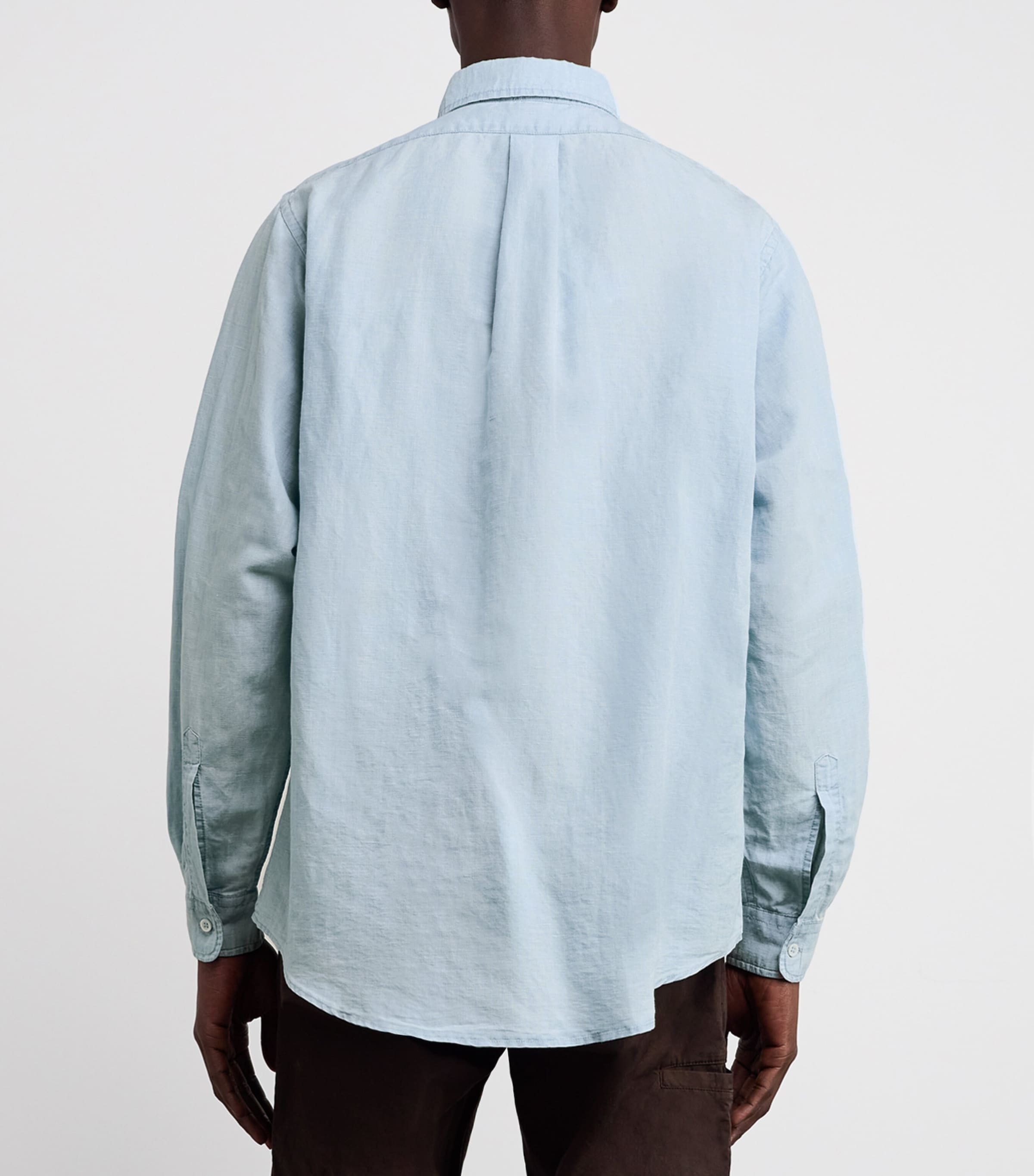 Denim Button-Down Shirt 110 CIELO Image 4