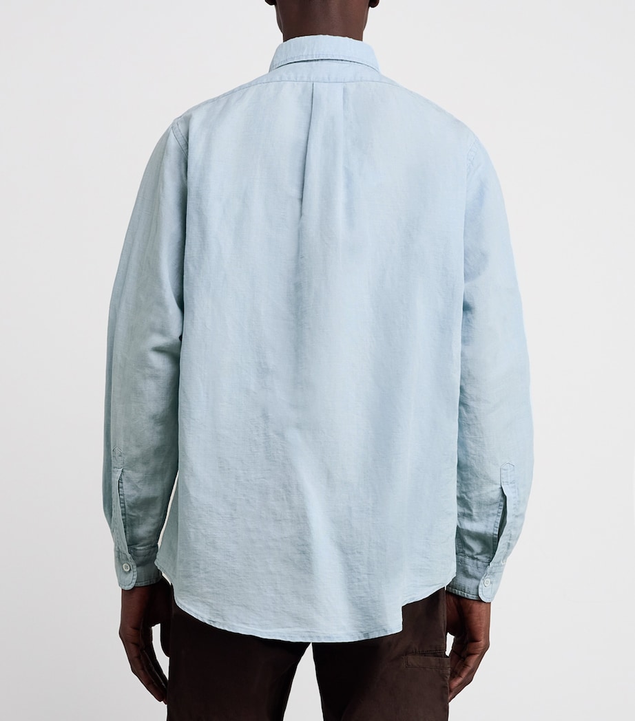 Denim Button-Down Shirt 110 CIELO Image 4