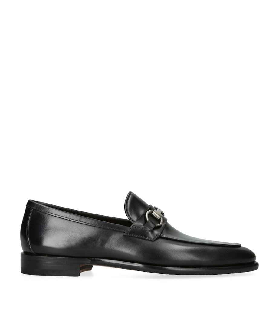 Leather Hendidos Horsebit Loafers BLACK Image 1