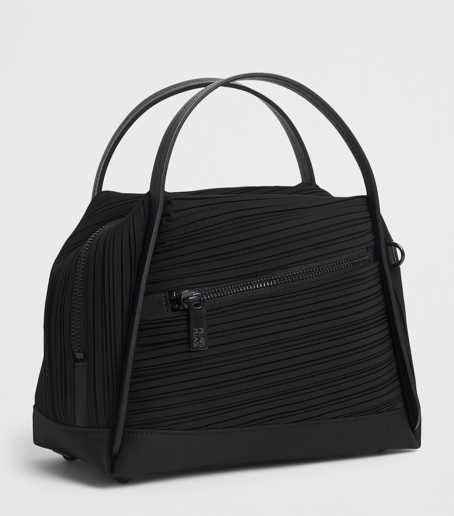 Pleats Please Issey Miyake Bias Pleats Top-Handle Bag Black Image 3