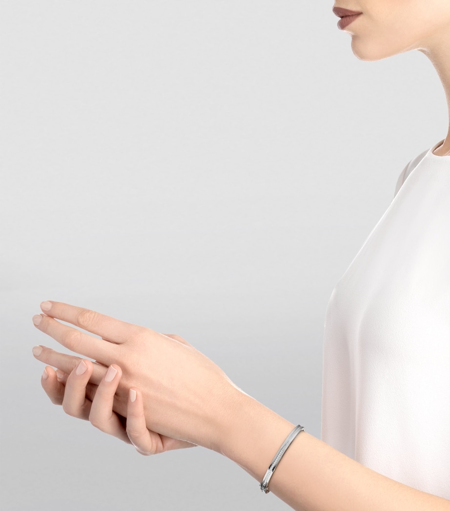 White Gold and Diamond B.zero1 Bangle WHITE GOLD Image 6