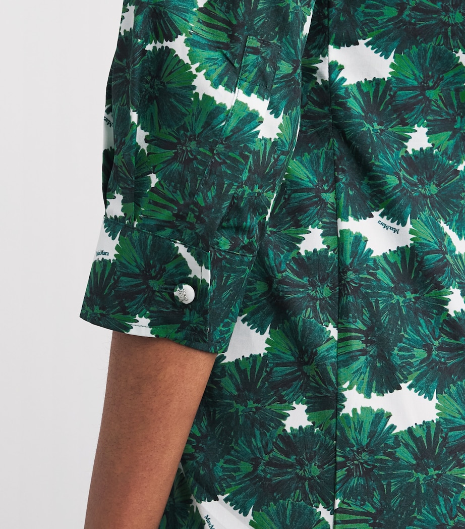 Cotton Poplin Print Shirt Dress SAND Image 6