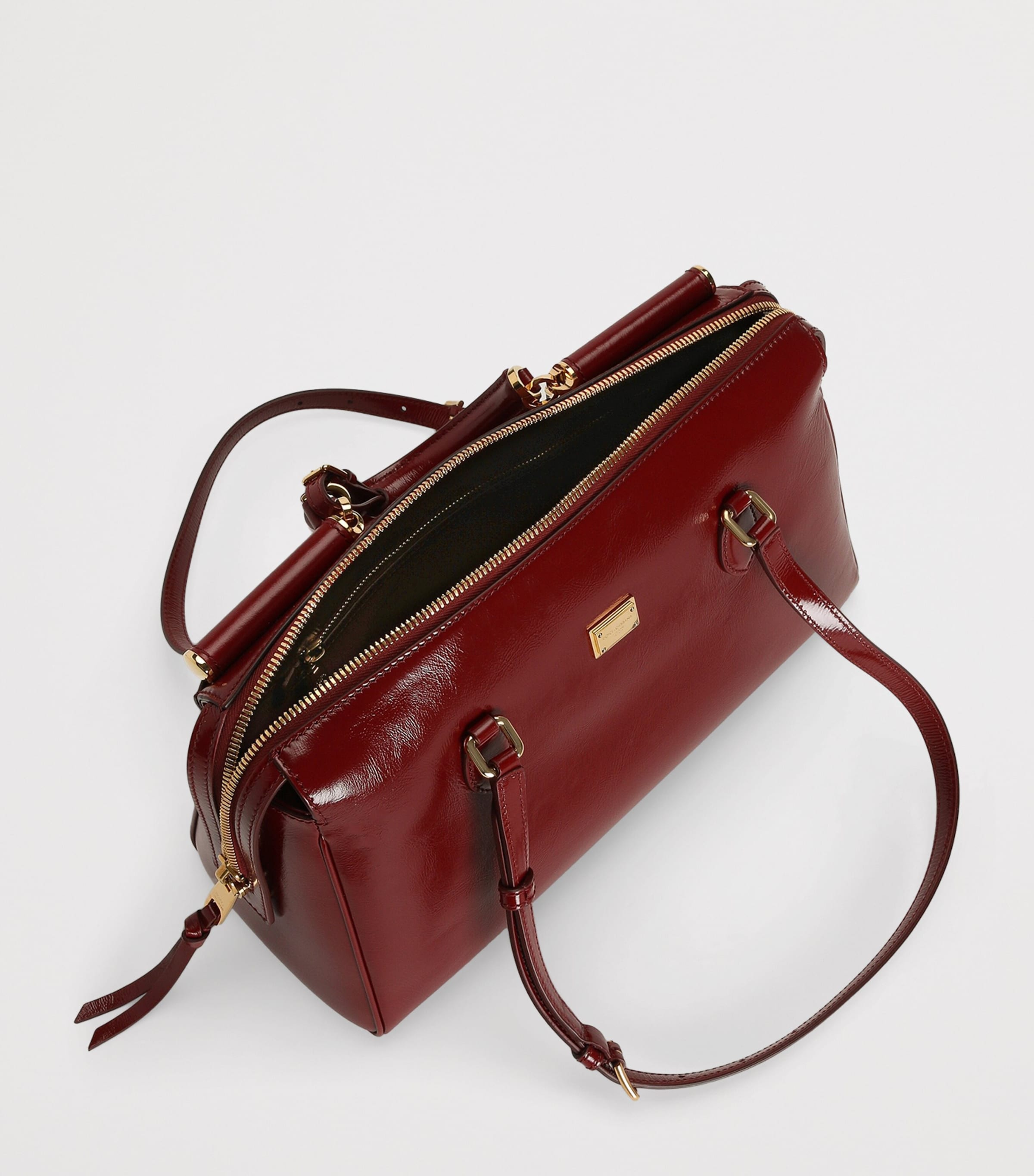 Dolce&Gabbana Medium Calfskin Vittoria Top-Handle Bag Tono Ross Image 5
