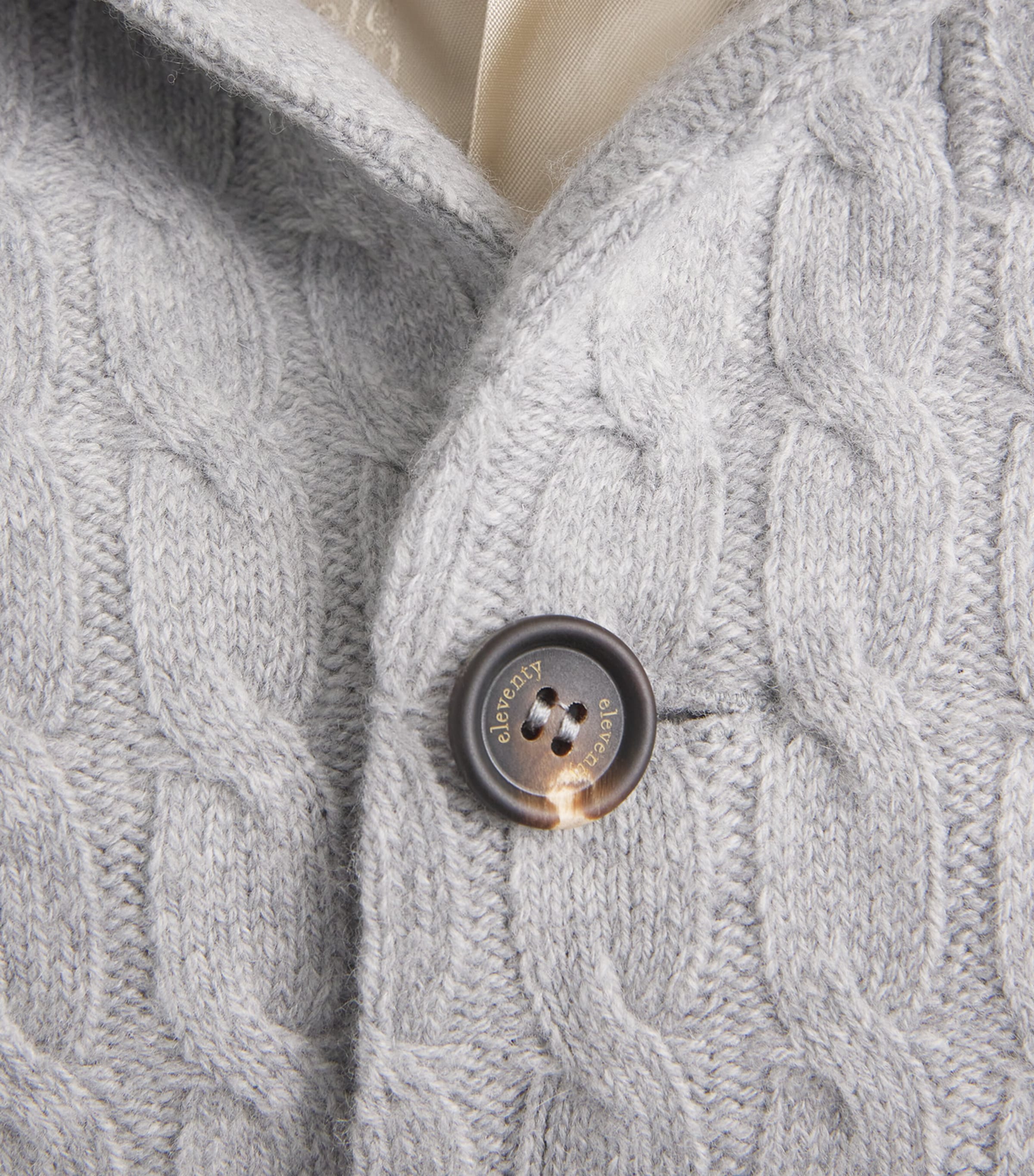 Wool-Cashmere Braided Blazer GRIGIO CHIARO MELANG Image 5