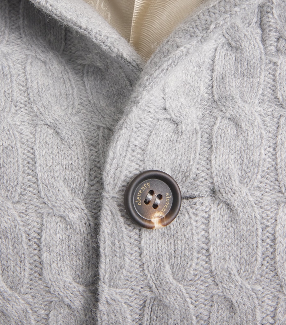 Wool-Cashmere Braided Blazer GRIGIO CHIARO MELANG Image 5