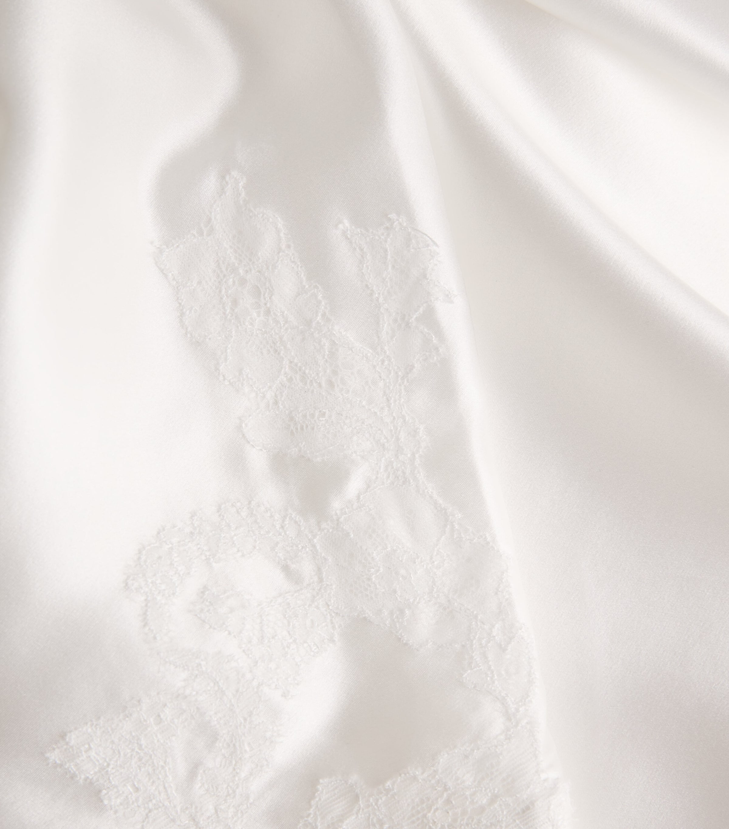 Silk Maxi Kimono Robe WHITE/WHITE Image 5