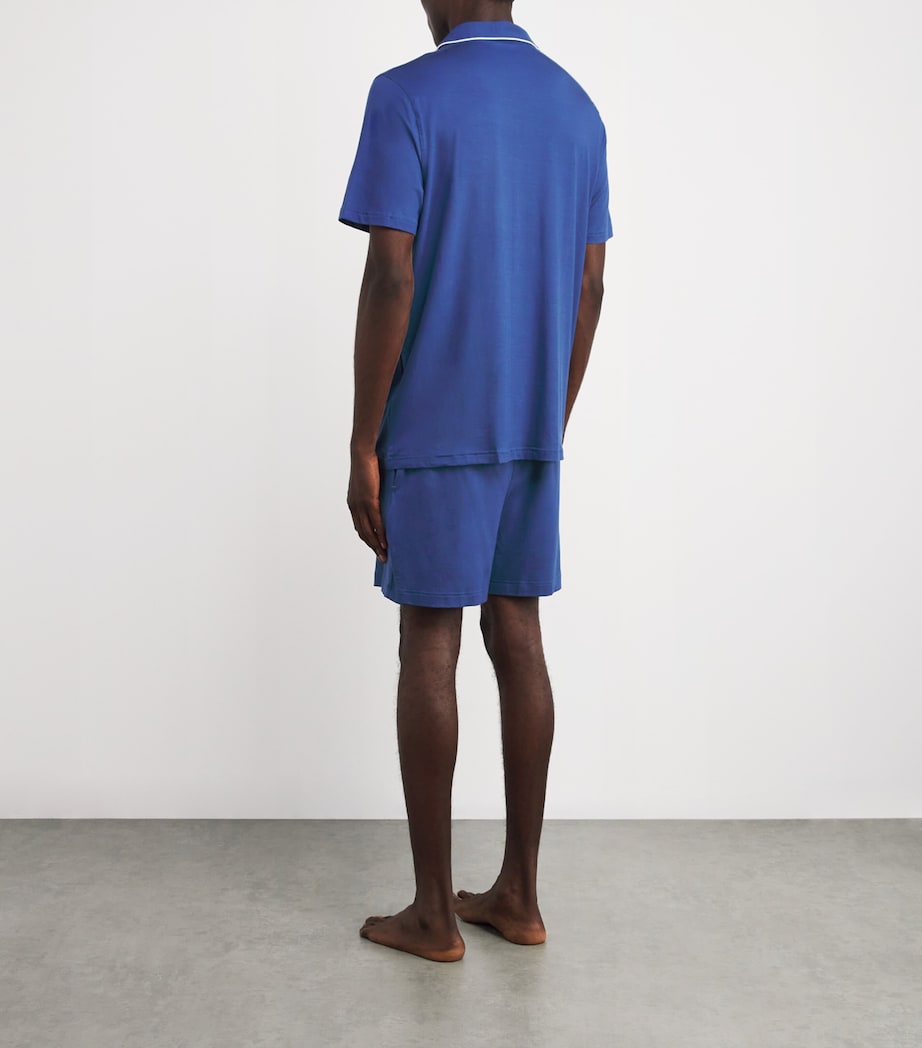 Micromodal Short Basel Pyjama Set BLUE Image 3