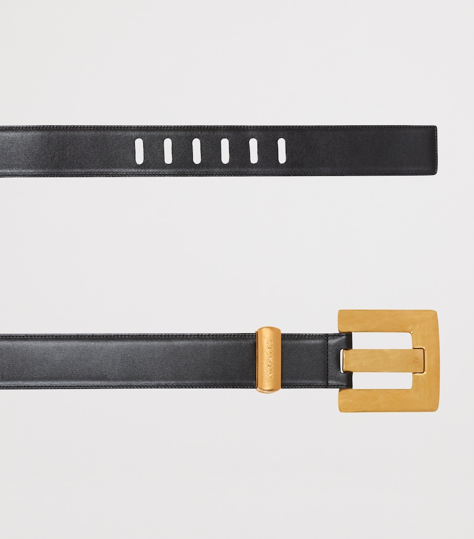 Leather Anthem Belt 0PA NOIR Image 2