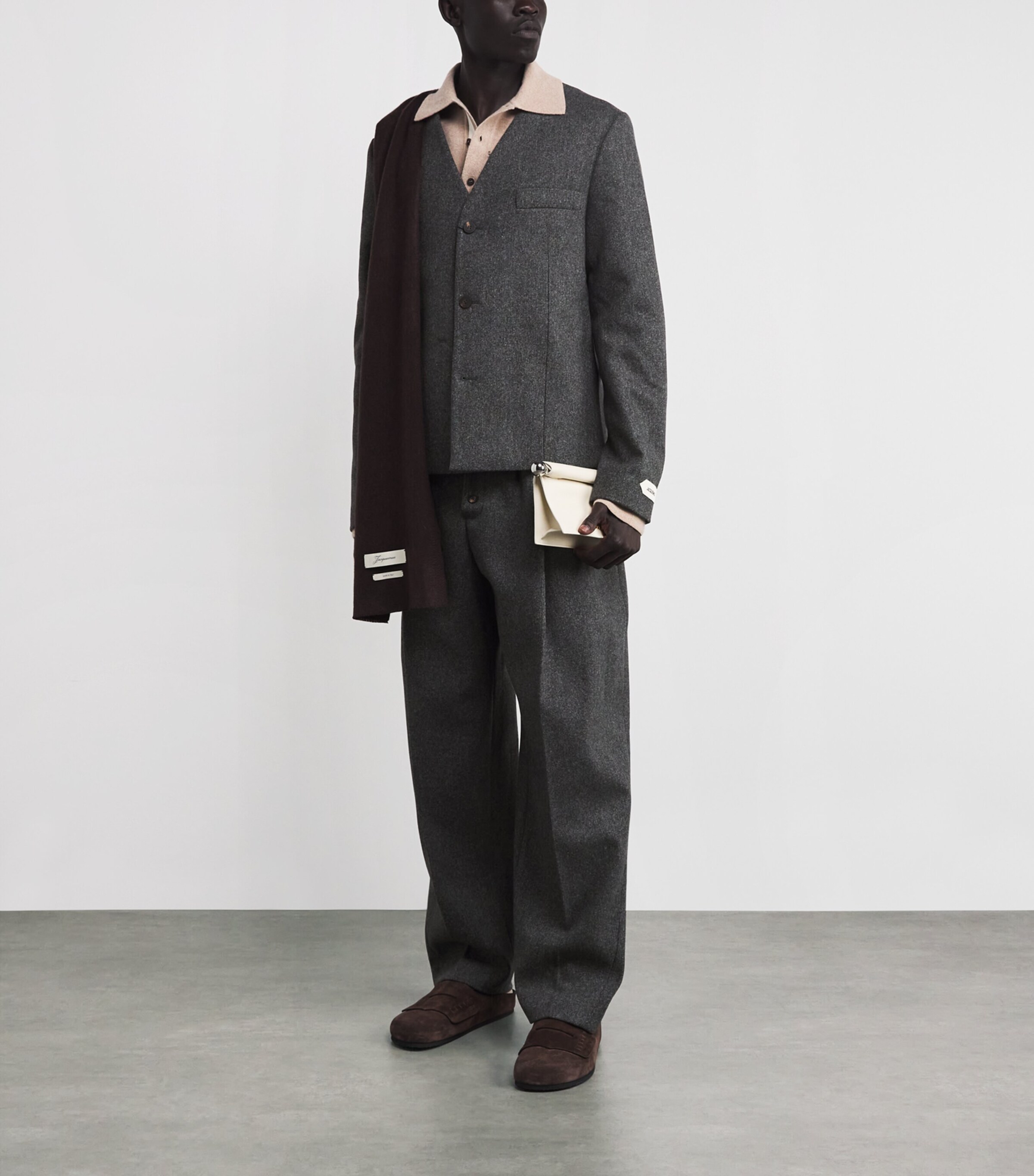 Virgin Wool-Blend Sera Jacket 970-DARK GREY Image 2