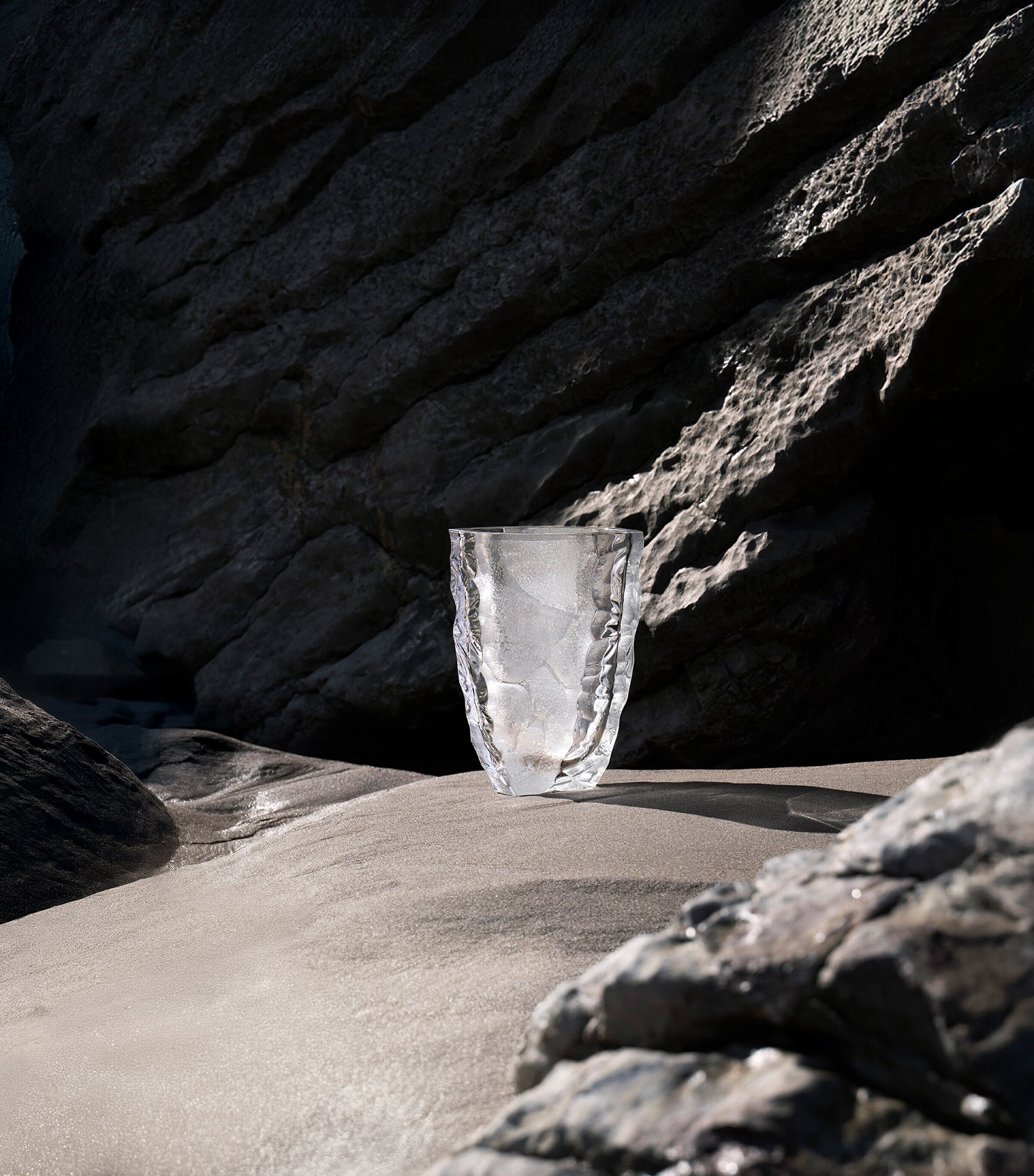 Large Crystal Silex Vase (14cm) INCOLORE Image 3