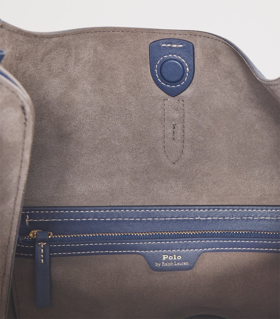 Medium Suede ID Shoulder Bag DARK JEAN Image 4