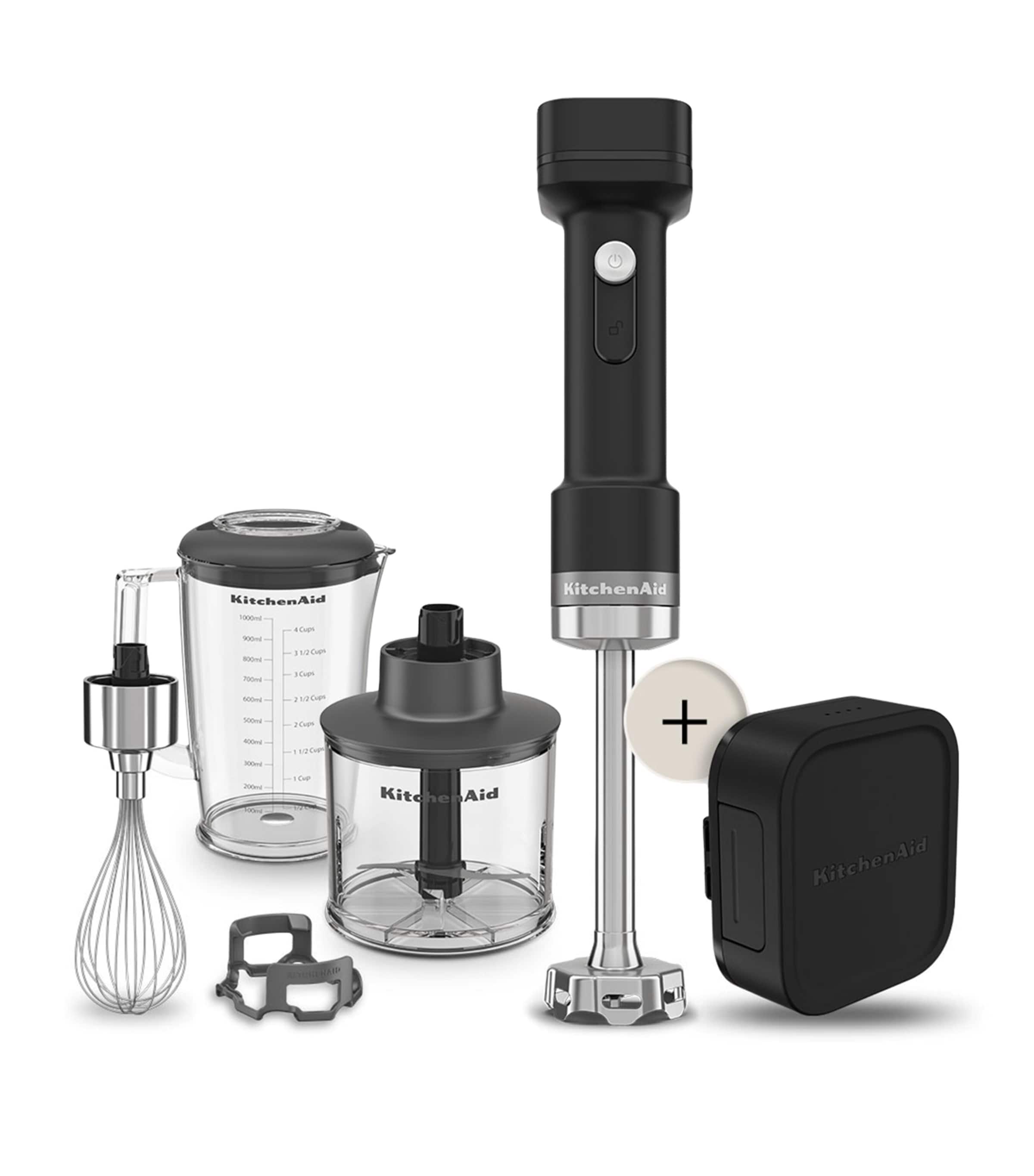 Kitchenaid Go Cordless Hand Blender And Accessories In Black