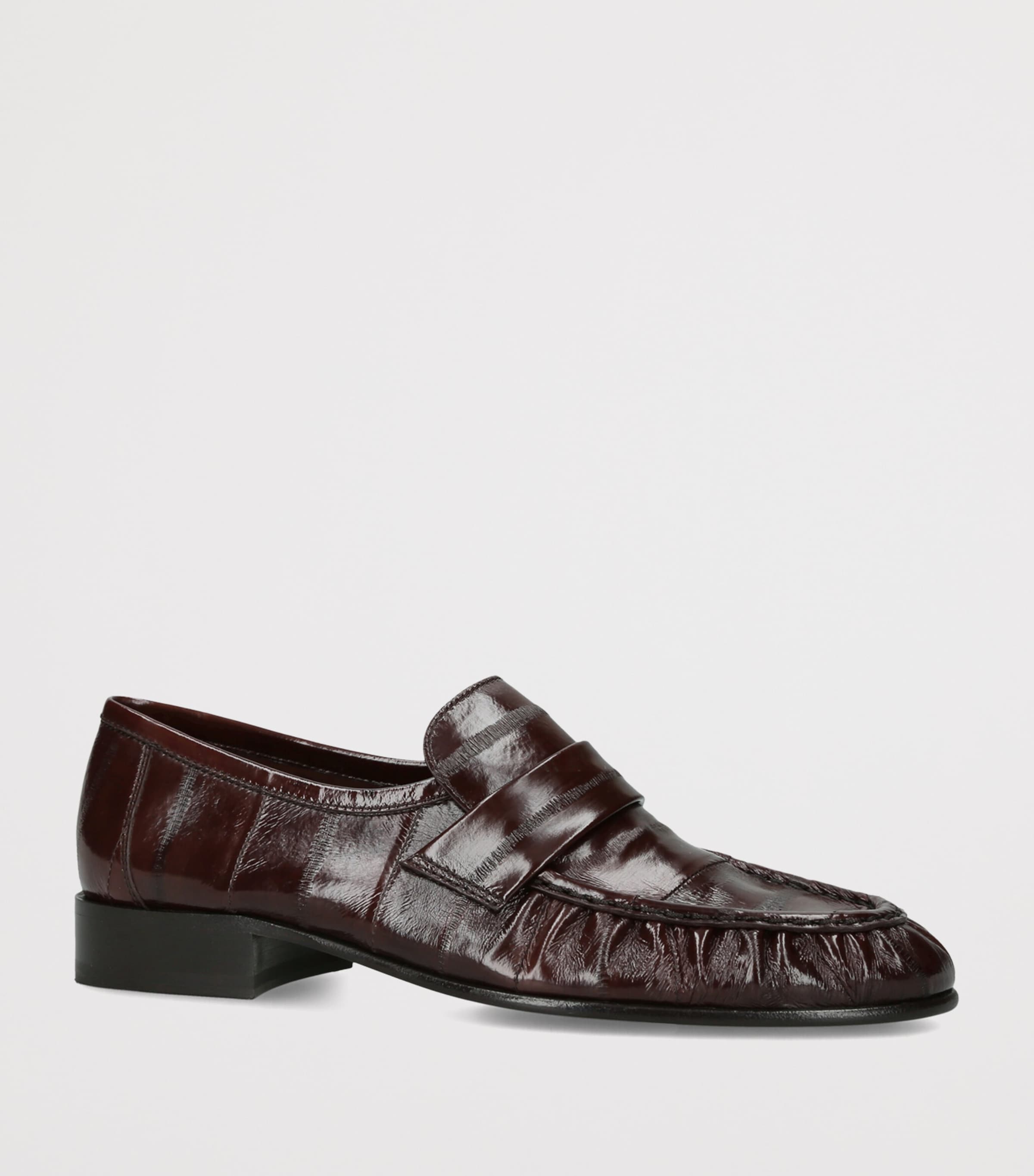 The Row Soft Eel Loafers Mid Brown Image 2