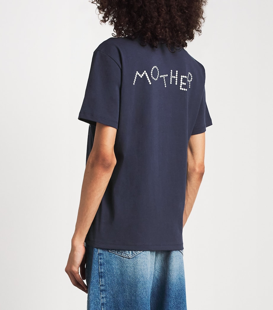 MOTHER Womens Cotton The Rowdy T-Shirt Moonbeam Saloon Image 5