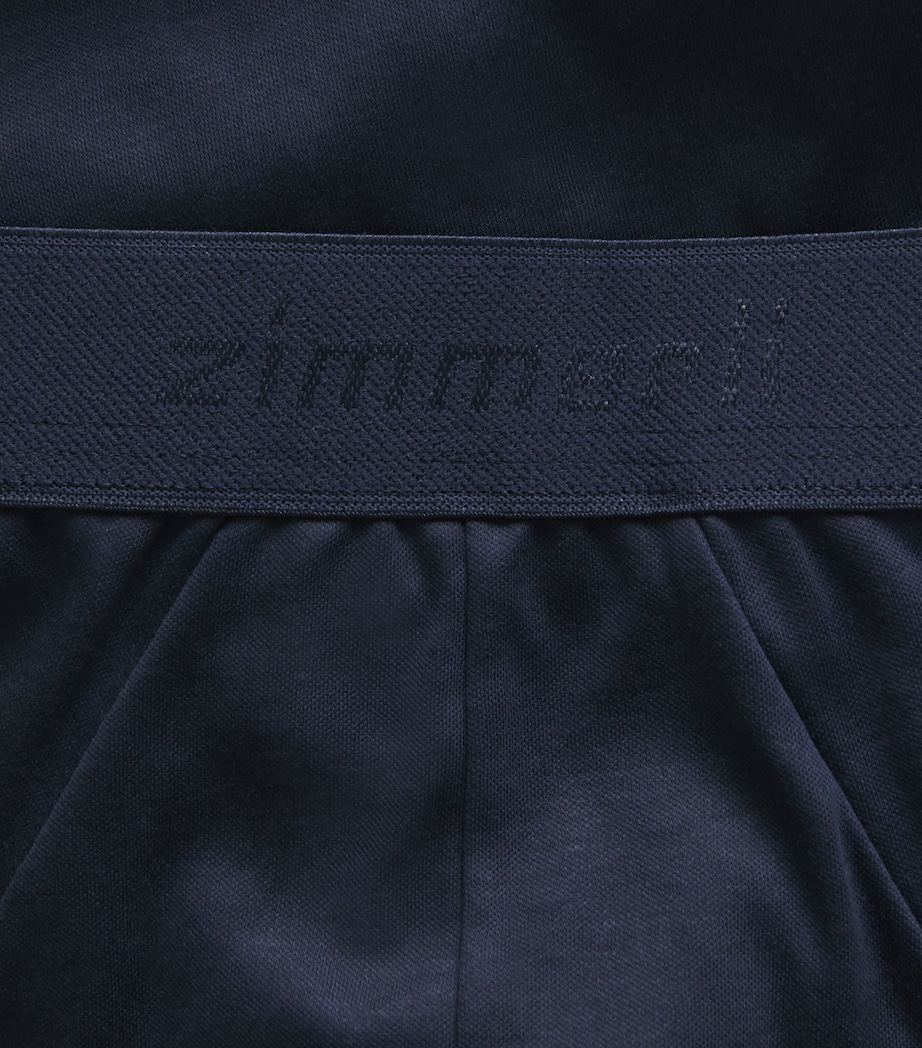 Zimmerli Mens Sea Island Cotton Briefs Navy Image 4