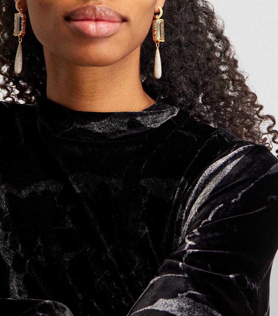 Yellow Gold and Diamond NY-66 Drop Earrings YELLOW GOLD Image 5