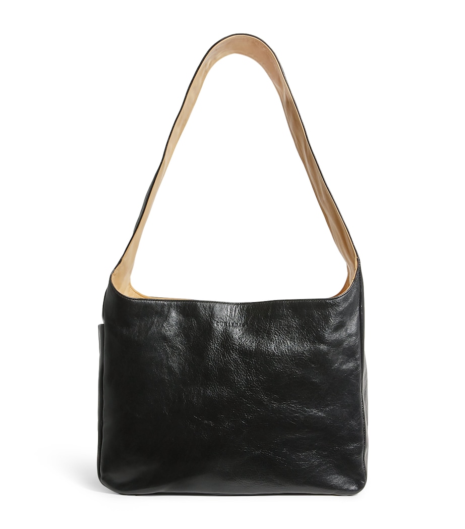 Leather Brick Bag DEEP BLACK LEATHER Image 1