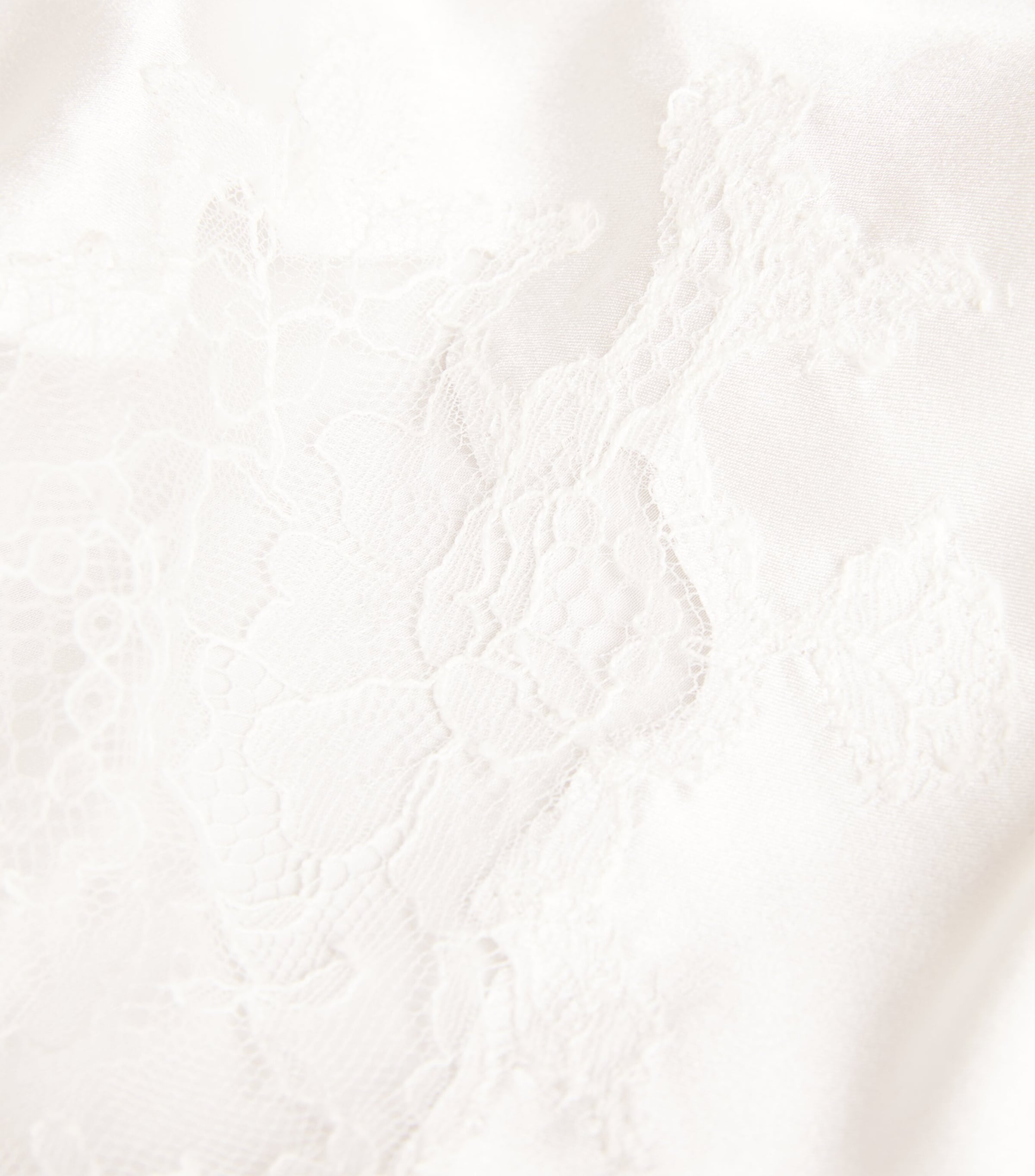 Silk Lace-Trim Baccarat Shorts NATUREL Image 5