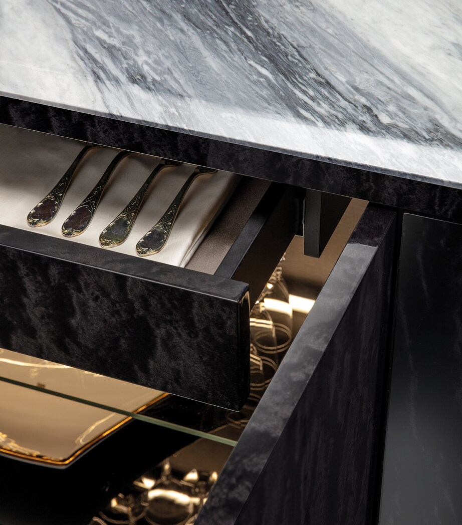 Charisma Buffet GREY AND GREY MARBLE Image 2